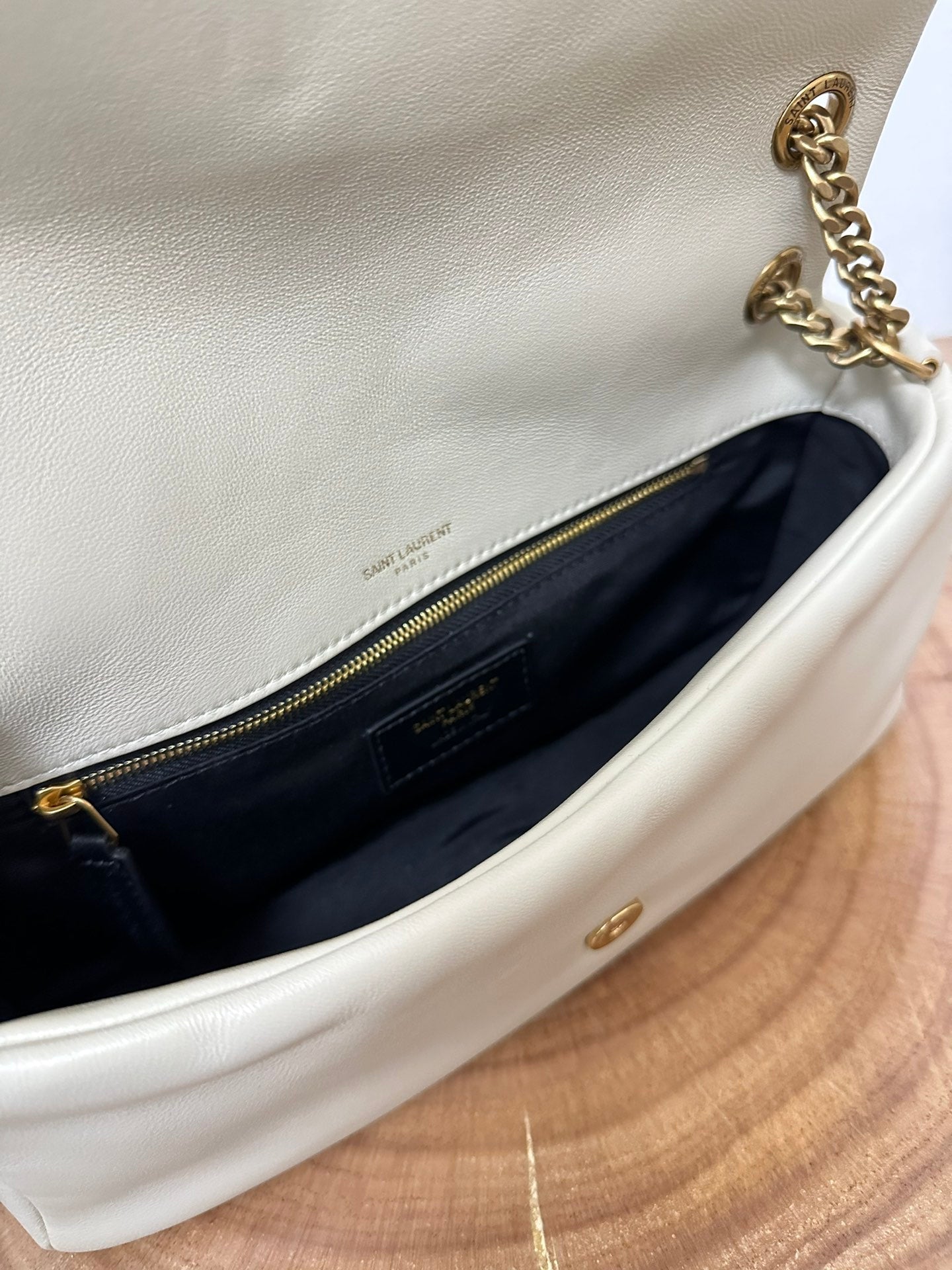 YSL SAINT LAURENT Calypso chain bag size 26x14x7 cm
