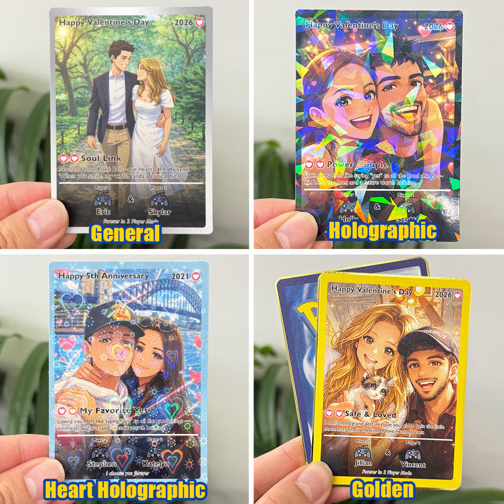 50% OFF🎮Personalized Couple Player Anime Art Classic Card Pokecard