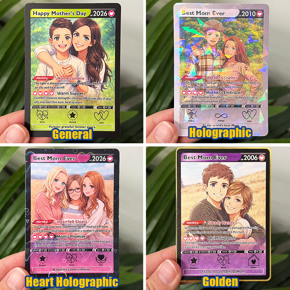 50% OFF🌷Personalized Mom Anime Trainer icon Card, Mother's Day Gift