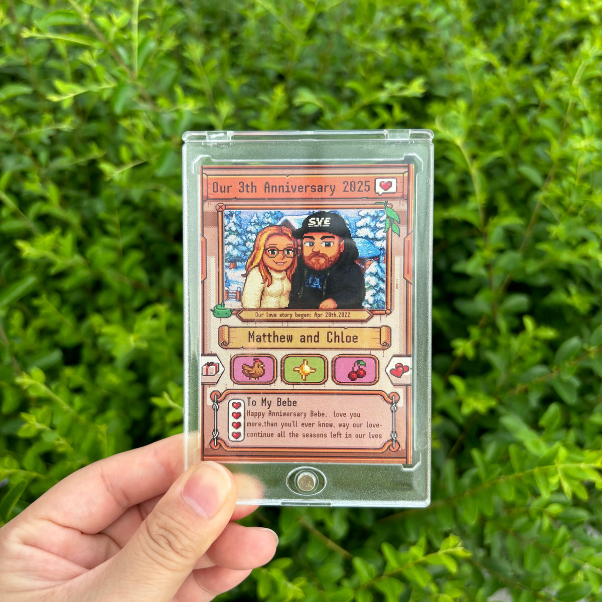 Custom Anniversary Card for Farming Game Lovers
