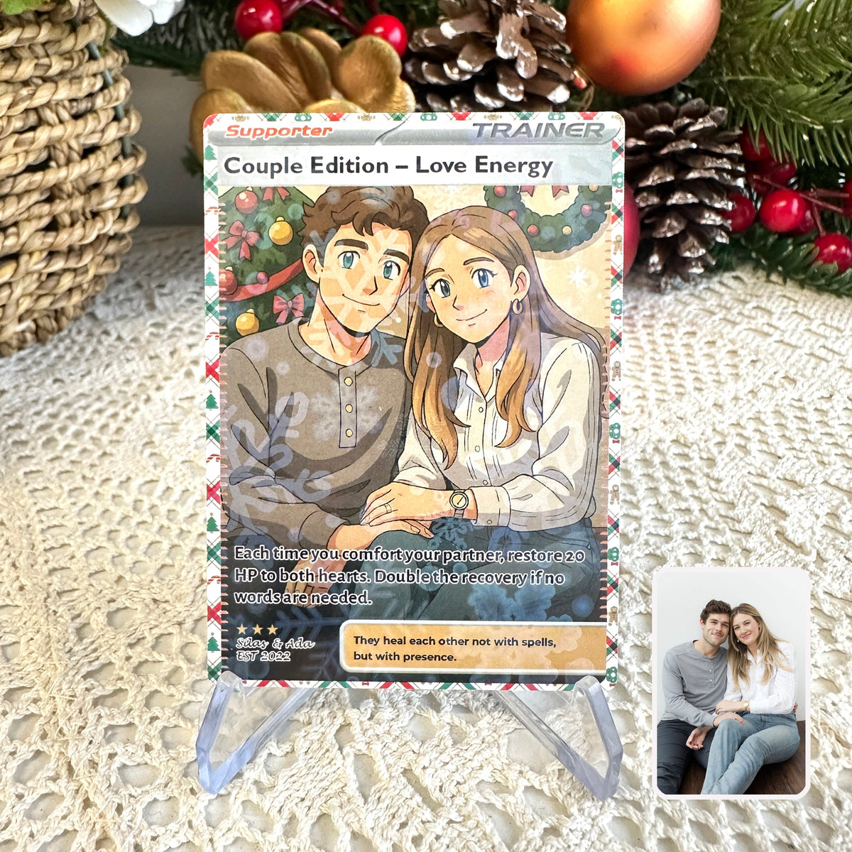 50% OFF🤩Personalized Couple Anime Supporter Trainer Card