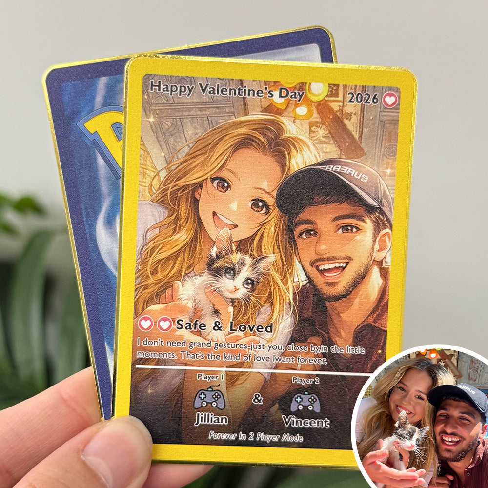 50% OFF🎮Personalized Couple Player Anime Art Classic Card Pokecard