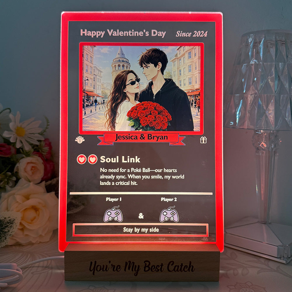 50%OFF❤️Custom Couple Anime Art Acrylic LED Light