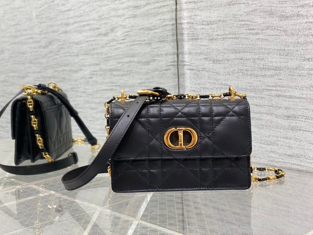 Dior Miss Caro Bag Macrocannage Lambskin Bag - 19 x 13 x 5.5 cm